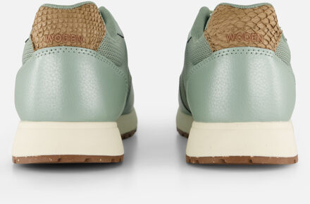 Woden Sonja Sneakers groen Textiel - 36,37,38,39,40,41,42