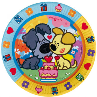 Woez Woezel en pip bordjes 8 stuks