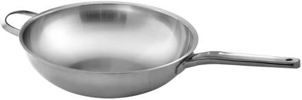 Wok - 32 cm - RVS - Cookai Zilver