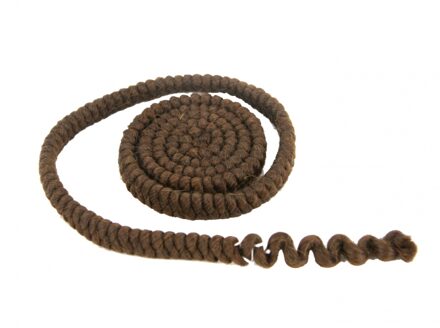 Wol crepe middenbruin - 100 cm - verkleed feestartikel - haar
