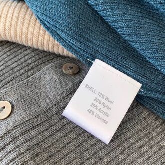 Wol Henley Trui Rib Gebreide Truien Vrouwen Basic Trui Tops Grijs