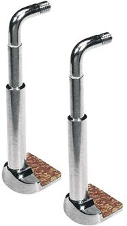 Wolf CSW-51 kinhouder klems voor viool en altviool kinhouder klems voor viool en altviool, Original Wolf model, vernikkeld, 2-pack