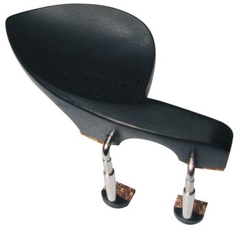 Wolf KH-31 kinsteun voor viool en altviool kinsteun voor viool en altviool, 'Stradivarius'-model, ebben, gepatenteerde schroeven (nikkel)