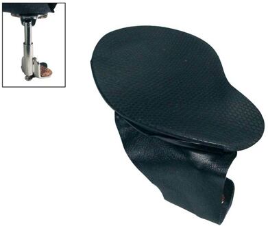 Wolf KH-63 kinsteun voor viool en altviool kinsteun voor viool en altviool, 'maestrino'-model, zwart metaal, nappa, gepatenteerde schroeven