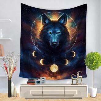 Wolf Schilderen Patroon Mode Wandtapijt Opknoping Wandtapijten Home Decor Picknick Deken Strandlaken Bed Gordijnen