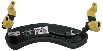 Wolf SR-24 schoudersteun voor viool schoudersteun voor viool, forte secondo, geschikt voor 1/2-1/4