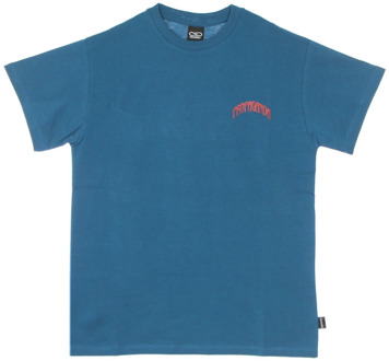 Wolf Tee - Korte Heren T-Shirt Propaganda , Blue , Heren - XL