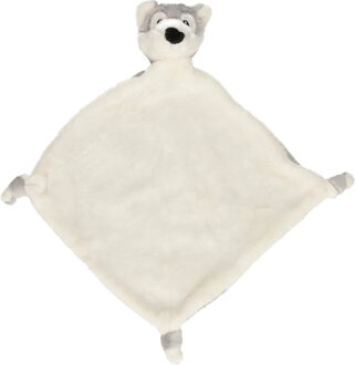 Wolf tuttel/knuffeldoekje - 40 x 40 cm - Wolven knuffels - Baby tuttel