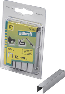 Wolfcraft 1000 nieten met brede rug 1000 stuks Wolfcraft 7042000 Klemtype 053 Afm. (b x h) 11.2 mm x 12 mm