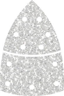 Wolfcraft 1125000 Multi-schuurpapier Met klittenband, Geperforeerd Korrelgrootte 40 Hoekmaat 95 mm 10 stuk(s)