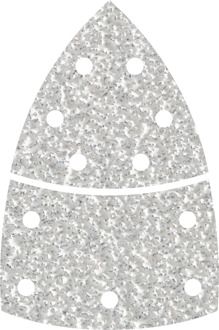 Wolfcraft 1127000 Multi-schuurpapier Met klittenband, Geperforeerd Korrelgrootte 80 Hoekmaat 95 mm 10 stuk(s)