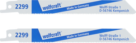 Wolfcraft 2299000 2 reciprozaagbladen Zaagbladlengte 152 mm