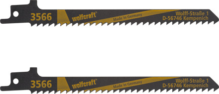 Wolfcraft 3566000 2 reciprozaagbladen Zaagbladlengte 152 mm