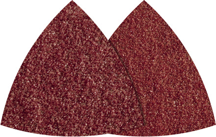 Wolfcraft 5886000 Schuurpapier voor handschuurmachine Met klittenband, Ongeperforeerd Korrelgrootte 80, 120 Hoekmaat 95 mm 5 stuk(s)