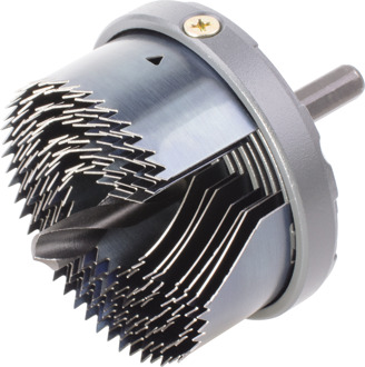 Wolfcraft 7-delige Gatenzaagset staal Grijs