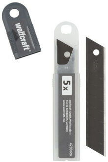 Wolfcraft Abbrechklingen | 18mm | Zwart | 5 stuks - 4208100