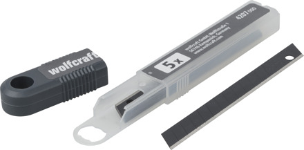 Wolfcraft Abbrechklingen | 9mm | Pro-sharp zwart | 5 stuks - 4207000
