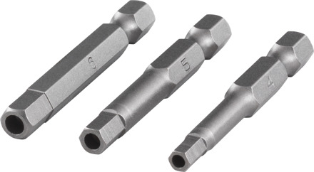 Wolfcraft Bits BZK 4-5-6mm 50mm safety