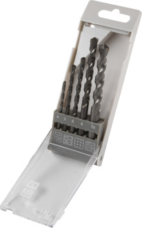 Wolfcraft Carbide Steen-spiraalboorset 5-delig Wolfcraft 8450000 Cilinderschacht 1 set