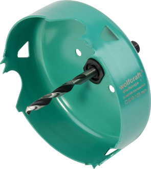 Wolfcraft Carbonstalen gatenzaag | Ø105mm | 1 stuk - 5972000