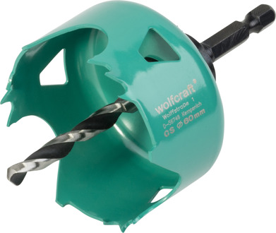 Wolfcraft Carbonstalen gatenzaag | Ø60mm | 1 stuk - 5966000