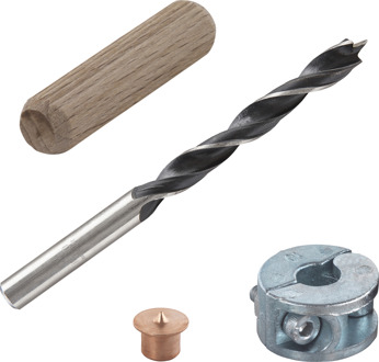 Wolfcraft Deuvelset 10 mm 2918000 1 stuk(s)