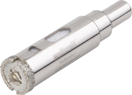 Wolfcraft Diamantgatenzaag \"Ceramic\"" met centreerboor, schacht 10 mm, snijdiepte 45 mm artikel nr.  5920000"