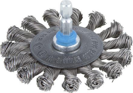 Wolfcraft Draadborstel | 6-kant schacht | Ø75 x 15mm | 1 stuk - 2119000