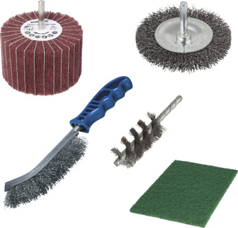 wolfcraft Draadborstelset 5-delig 5641000 Multikleur