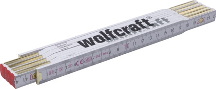Wolfcraft Duimstok | 2mtr | Beukenhout | 1 stuk - 5227000