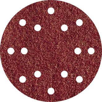Wolfcraft Excenterschuurpapier met klittenband, geperforeerd Korrelgrootte 120 (Ã) 150 mm Wolfcraft 1843000 5 stuks