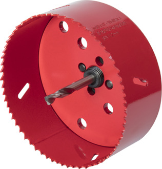 Wolfcraft Gatenzaag 112 mm bimetaal rood 5496000