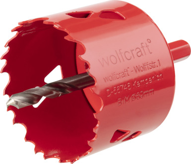 Wolfcraft Gatenzaag 60 mm met zeskant schacht 5484000