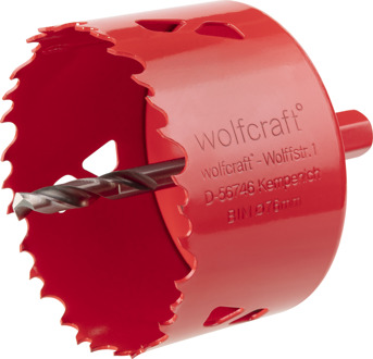 Wolfcraft Gatzaag 76mm zeskant schacht 6mm