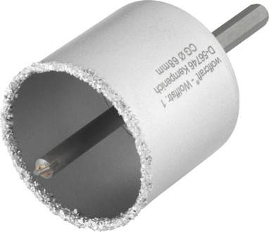 Wolfcraft Gatzaag HM-bestrooid met zeskantschacht en boren, snijdiepte 55 mm artikel nr.  8913000