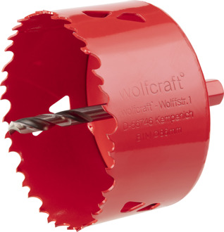 Wolfcraft Gatzaag van BiM compleet met adapter en centerboor, snijdiepte 40 mm artikel nr.  5486000