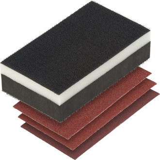 Wolfcraft Handschuurset Fijn + Middel