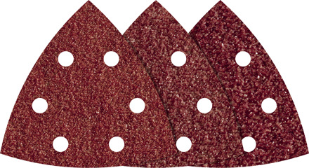 Wolfcraft Hechtschuurbladen | K60, 80, 120 | Geperforeerd | 95mm | 15 stuks - 8403000