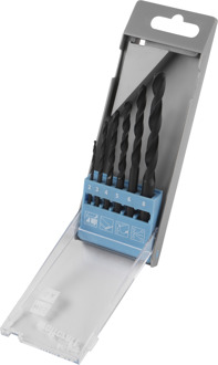 Wolfcraft HSS Metaal-spiraalboorset 6-delig Wolfcraft 8453000 rollenwals Cilinderschacht 1 set