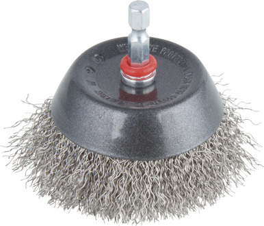 Wolfcraft Komborstel | RVS | 6-kant schacht | Ø75mm | 1 stuk - 2746000