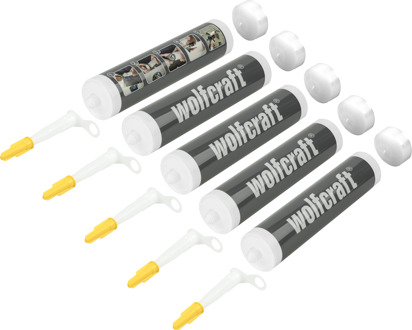 Wolfcraft Lege patronen | Inhoud 310ml | 5 stuks - 4044100