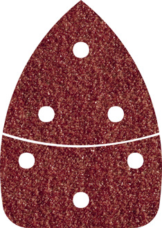 Wolfcraft Multi-schuurpapier met klittenband, geperforeerd Korrelgrootte 120 (l x b) 139 mm x 98 mm Wolfcraft 3138000 6 stuks