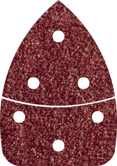 Wolfcraft Multi-schuurpapier met klittenband, geperforeerd Korrelgrootte 80 (l x b) 139 mm x 98 mm Wolfcraft 3137000 6 stuks