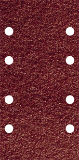 Wolfcraft Oscillerend schuurpapier met klittenband, geperforeerd Korrelgrootte 180 (l x b) 185 mm x 93 mm Wolfcraft 5801000 10 stuks