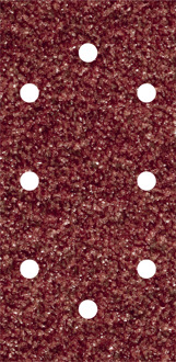 Wolfcraft Oscillerend schuurpapier met klittenband, geperforeerd Korrelgrootte 80 (l x b) 190 mm x 93 mm Wolfcraft 1993000 5 stuks