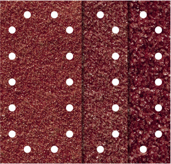 Wolfcraft Oscillerend schuurpapierset met klittenband, geperforeerd Korrelgrootte 40, 80, 120 (l x b) 230 mm x 115 mm Wolfcraft 1990000 5 stuks