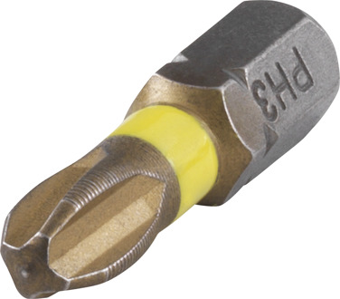 Wolfcraft Phillips Bits - TiN Torsion - PH 3 - 25 mm - 2 Stuks