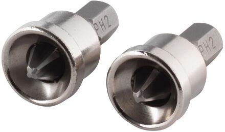Wolfcraft Phillips Solid Bits - PH 2 - 25 mm - 2 Stuks