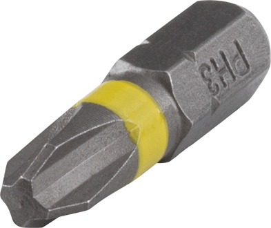 Wolfcraft Phillips Solid Bits - PH 3 - 25 mm - 3 Stuks