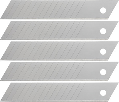 Wolfcraft Professionele afbreekmessen | In box | 18mm | 5 stuks - 4182000